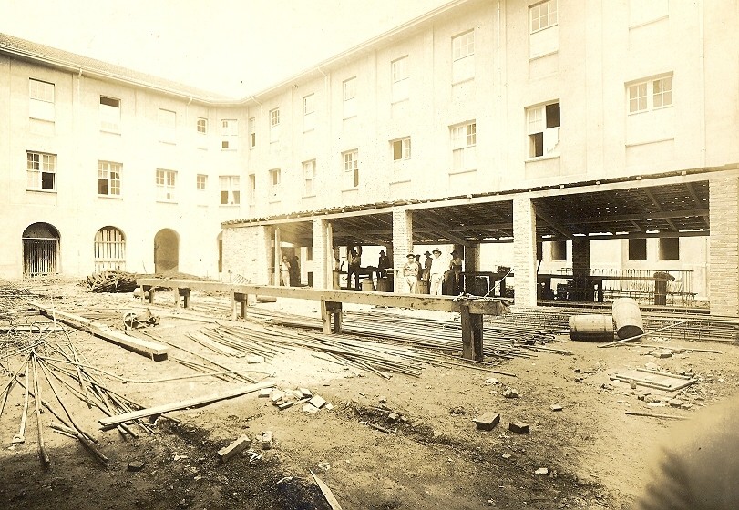 Construção do Palace Hotel